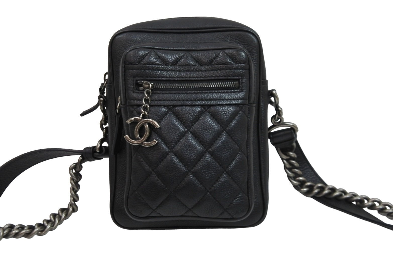 極美品 CHANEL シャネル ショルダーバッグ マトラッセ チェーン