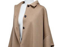 Load image into Gallery viewer, JIL SANDER ジルサンダー 長袖シャツ アウターシャツ オーバーシルエット カシミヤ ブラウン WN100403 美品 中古 53306