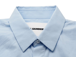 JIL SANDER ジルサンダー 長袖シャツ クラシック コットン ブルー サイズ40 MP244300 美品 中古 53309
