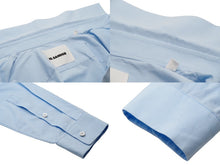 Load image into Gallery viewer, JIL SANDER ジルサンダー 長袖シャツ クラシック コットン ブルー サイズ40 MP244300 美品 中古 53309