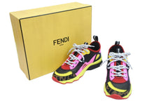 Load image into Gallery viewer, FENDI フェンディ スニーカー 靴 ズッカ柄 8E6912 イタリア製 レディース マルチカラー サイズ37 美品 中古 53327
