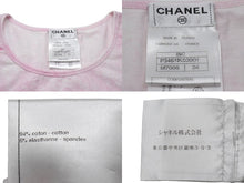 Load image into Gallery viewer, CHANEL シャネル 半袖 Tシャツ ココマーク タイダイ柄 P34611K02001 フランス製 コットン エラスタン ピンク 34 美品 中古 53333