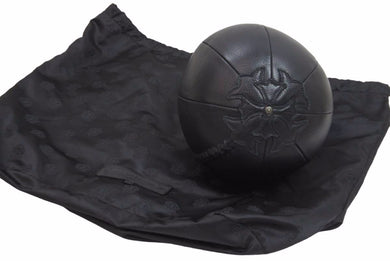 極美品 クロムハーツ Chrome Hearts メディシンボール オール レザー CHプラス クロスパッチ 中古 53353