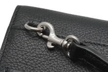 Load image into Gallery viewer, 新品同様 BALENCIAGA バレンシアガ カードケース ショルダーバッグ ブラック レザー シルバー金具 中古 53383