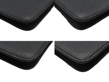 Load image into Gallery viewer, 新品同様 BALENCIAGA バレンシアガ カードケース ショルダーバッグ ブラック レザー シルバー金具 中古 53383