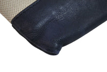 Load image into Gallery viewer, BALENCIAGA バレンシアガ クラッチバッグ ハンドバッグ 420407 4081 C 538735 キャンバスレザー ネイビー ベージュ 中古 53400