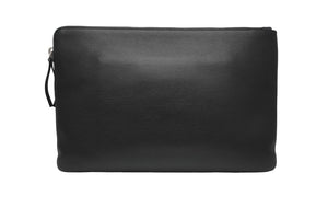 新品同様 BALENCIAGA バレンシアガ クラッチバッグ ショッピング ポーチ L ブラック レザー 492467 中古 53402