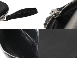 新品同様 BALENCIAGA バレンシアガ クラッチバッグ ショッピング ポーチ L ブラック レザー 492467 中古 53402