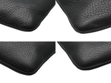 Load image into Gallery viewer, 新品同様 BALENCIAGA バレンシアガ クラッチバッグ ショッピング ポーチ L ブラック レザー 492467 中古 53402
