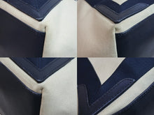 Load image into Gallery viewer, BALENCIAGA バレンシアガ トートバッグ カバストート キャンバス レザー 339936 4081 ベージュ ネイビー 良好 中古 53405