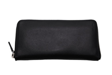 PRADA プラダ 長財布 小銭入れ カードケース ブラック レザー 2M1122 シルバー金具 美品 中古 53406 