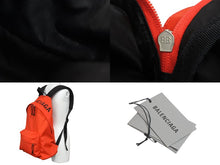 Load image into Gallery viewer, BALENCIAGA バレンシアガ リュック デイパック バックパック レッド ナイロン 507460 美品 中古 53409