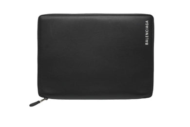 新品同様 BALENCIAGA バレンシアガ クラッチバッグ iPad CASE 多機能ケースブラック レザー 569662 C8K02 1000 中古 53410