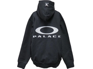 新品同様 OAKLEY オークリー PALACE パレス パーカー スウェット ブラック コットン サイズL 中古 53418