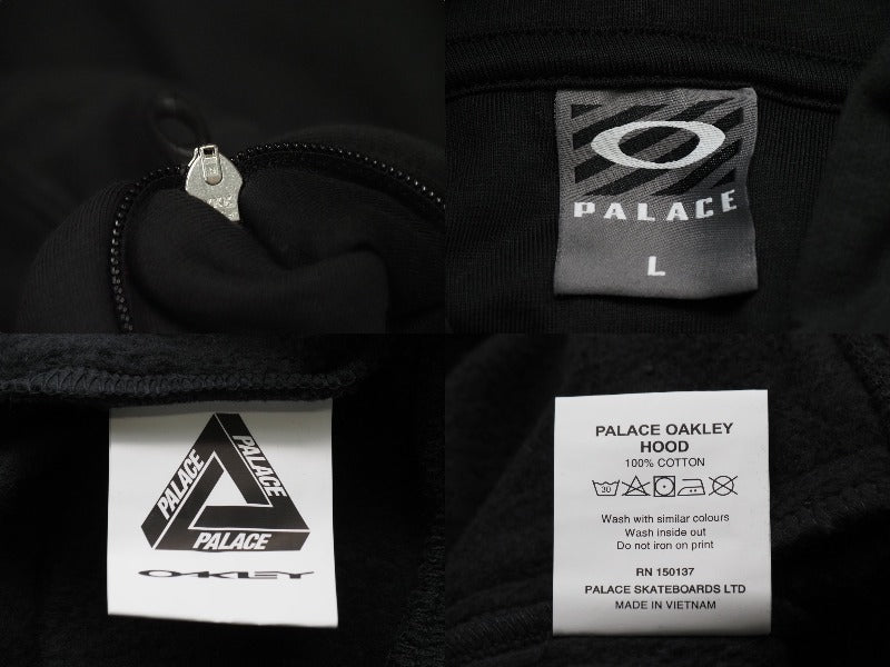 Palace x Oakley Hood パーカー  ブラック Mサイズ