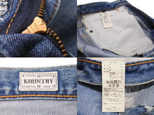 Load image into Gallery viewer, KAPITAL キャピタル デニムパンツ 14ozデニム 5P OKABILLY リメイク ブルー コットン サイズ32 EK-1027 美品 中古 53420