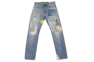 KAPITAL キャピタル デニムパンツ 14ozデニム 5P OKABILLY リメイク ブルー コットン サイズ32 EK-1027 美品 中古 53420