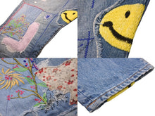Load image into Gallery viewer, KAPITAL キャピタル デニムパンツ 14ozデニム 5P OKABILLY リメイク ブルー コットン サイズ32 EK-1027 美品 中古 53420