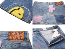 Load image into Gallery viewer, KAPITAL キャピタル デニムパンツ 14ozデニム 5P OKABILLY リメイク ブルー コットン サイズ32 EK-1027 美品 中古 53420