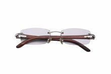 Load image into Gallery viewer, Cartier カルティエ サングラス メガネ ウッドテンプル 140b メタル ウッド ブラウン □19 美品 中古 53423