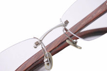 Load image into Gallery viewer, Cartier カルティエ サングラス メガネ ウッドテンプル 140b メタル ウッド ブラウン □19 美品 中古 53423