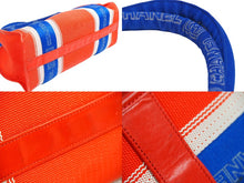 Load image into Gallery viewer, CHANEL シャネル トートバッグ ポーチ付け スポーツライン ココマーク A38203 12番台 レッド ブルー 美品 中古 53430