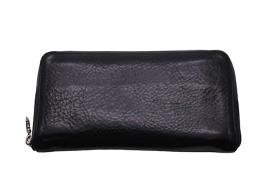 CHROME HEARTS クロムハーツ 長財布 レザー REC Fジップウォレット ダガー ブラック シルバー金具 美品 中古 53436