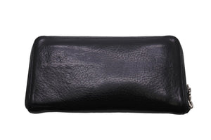 CHROME HEARTS クロムハーツ 長財布 レザー REC Fジップウォレット ダガー ブラック シルバー金具 美品 中古 53436
