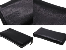 Load image into Gallery viewer, CHROME HEARTS クロムハーツ 長財布 レザー REC Fジップウォレット ダガー ブラック シルバー金具 美品 中古 53436