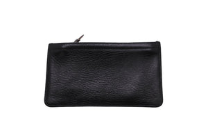 極美品 CHROME HEARTS クロムハーツ ダガー ジッパー レザー チェンジパース コインケース ブラック シルバー925 中古 53437
