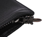 Load image into Gallery viewer, 極美品 CHROME HEARTS クロムハーツ ダガー ジッパー レザー チェンジパース コインケース ブラック シルバー925 中古 53437