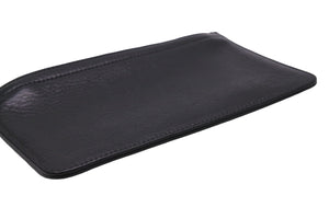 極美品 CHROME HEARTS クロムハーツ ダガー ジッパー レザー チェンジパース コインケース ブラック シルバー925 中古 53437
