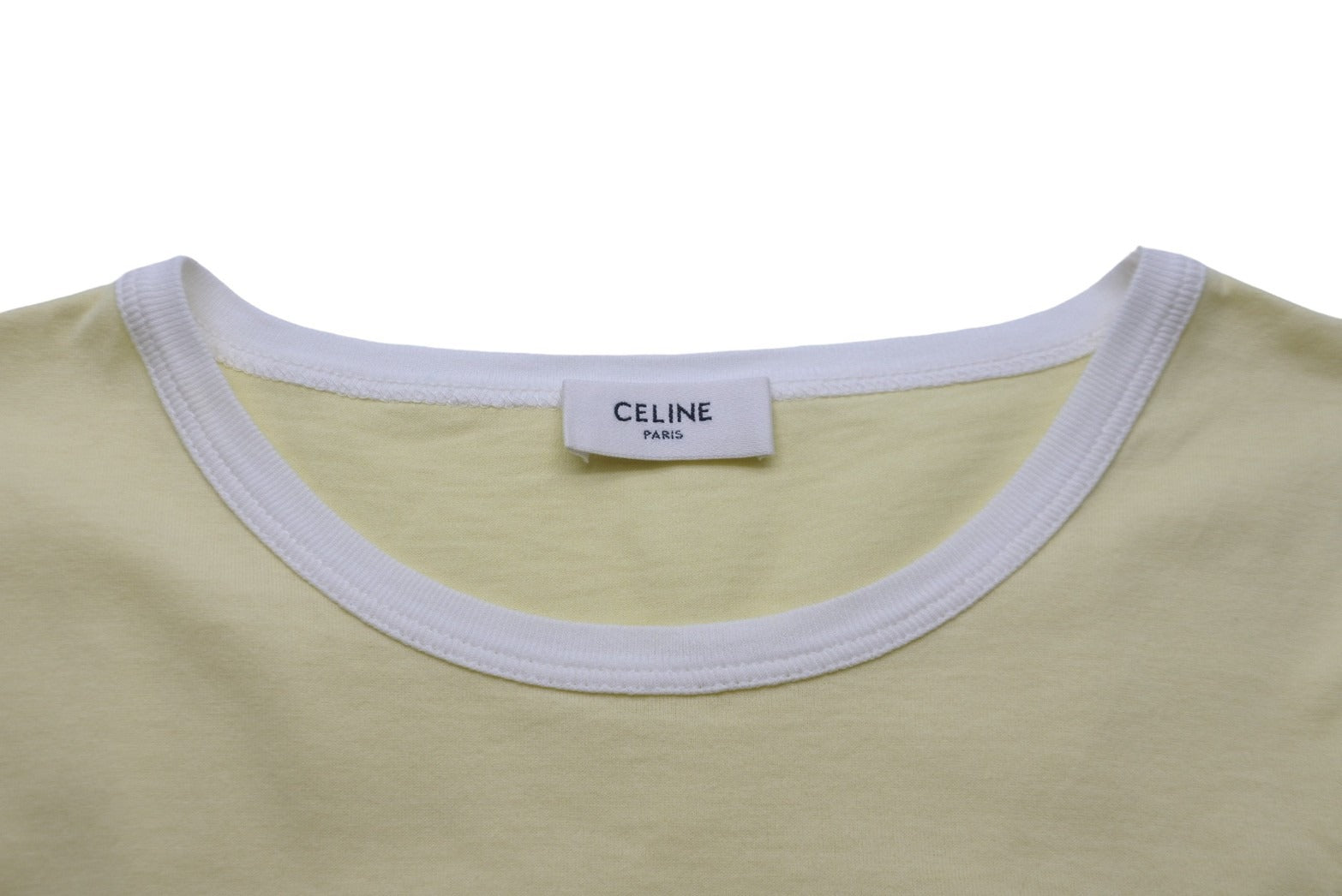 極美品 CELINE セリーヌ Jet'aim 半袖Tシャツ イエロー エディ 極美品 CELINE セリーヌ Jet'aim 半袖Tシャツ イエロー エディ
