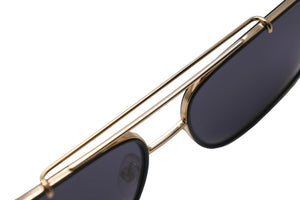 TOM FORD トムフォード サングラス ティアドロップ ゴールド ブラック 58□15 BENTON TF693 美品 中古 53498