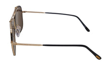 Load image into Gallery viewer, TOM FORD トムフォード サングラス ティアドロップ ゴールド ブラック 58□15 BENTON TF693 美品 中古 53498