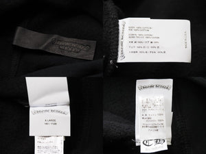 新品未使用品 CHROME HEARTS クロムハーツ パーカー 新作 マイバッハ ロゴ ブラック コットン サイズXL 中古 53511