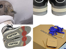 Load image into Gallery viewer, LOUIS VUITTON ルイ ヴィトン スニーカー LVトレイナー ハイカット 61/2 CL1118 ブラック グレー サイズ61/2 良品 中古 正規品