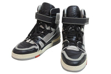 Load image into Gallery viewer, LOUIS VUITTON ルイ ヴィトン スニーカー LVトレイナー ハイカット 61/2 CL1118 ブラック グレー サイズ61/2 良品 中古 正規品
