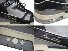 Load image into Gallery viewer, LOUIS VUITTON ルイ ヴィトン スニーカー LVトレイナー ハイカット 61/2 CL1118 ブラック グレー サイズ61/2 良品 中古 正規品