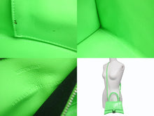 Load image into Gallery viewer, BALENCIAGA バレンシアガ アワーグラスSS ショルダーバッグ ハンドバッグ 2WAYバッグ レザー グリーン シルバー 美品 中古 53529