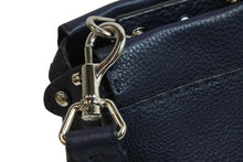 Load image into Gallery viewer, FENDI フェンディ ピーカブー 2WAYバッグ ショルダーバッグ ハンドバッグ レザー ネイビー シルバー金具 美品 中古 53530