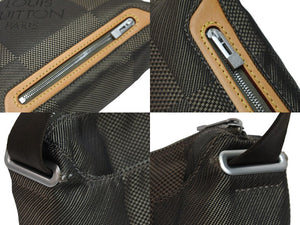 LOUIS VUITTON ルイヴィトン ショルダーバッグ ダミエジェアン シタダンPM M93043 ブラウン シルバー金具 美品 中古 53535