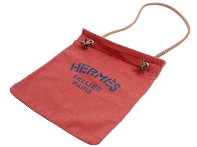 HERMES エルメス ショルダーバッグ ワンショルダー アリーヌMM レッド カーフスキン T刻印 シルバー金具 美品 中古 53549
