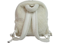 Load image into Gallery viewer, CHANEL シャネル ロゴ ボア リュック アイボリー マルチ バックパック 鞄 ココマーク シルバー金具 28番台 美品 中古 53550