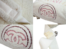 Load image into Gallery viewer, CHANEL シャネル ロゴ ボア リュック アイボリー マルチ バックパック 鞄 ココマーク シルバー金具 28番台 美品 中古 53550
