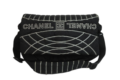 CHANEL シャネル スポーツライン ナイロン ショルダーバッグ 10番台 ブラック ココマーク ロゴ 鞄 美品 中古 53567