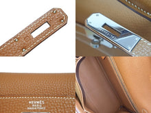 Load image into Gallery viewer, HERMES エルメス ケリー32 ブラウン トゴ ゴールド シルバー金具 □H刻印 内縫い 美品 中古 53570