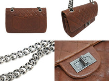 Load image into Gallery viewer, CHANEL シャネル チェーンショルダーバッグ 2.55 11番台 ダブルフラップ キャビアスキン ブラウン シルバー金具 良品 中古 53580