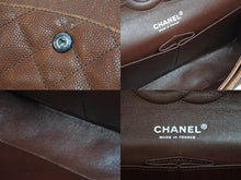 Load image into Gallery viewer, CHANEL シャネル チェーンショルダーバッグ 2.55 11番台 ダブルフラップ キャビアスキン ブラウン シルバー金具 良品 中古 53580
