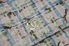 Load image into Gallery viewer, CHANEL シャネル チェーンショルダーバッグ ウォレット 27番台 ラメツイード ピンク ゴールド金具 美品 中古 53590